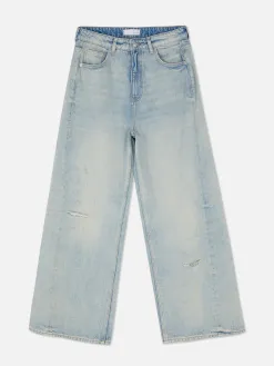 Jean Skater Effet Légèrement Vieilli