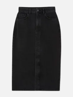 Jupe Mi-longue En Jean