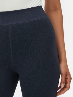 Legging Effet Denim Doublé De Velours Duveteux