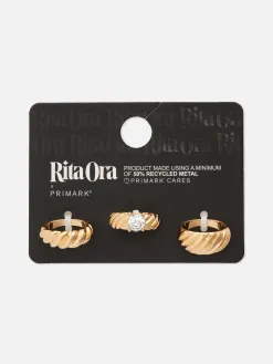 Lot De 3 Bagues Striées à Superposer Rita Ora