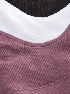 Lot De 3 Brassières Caraco Courtes Sans Couture