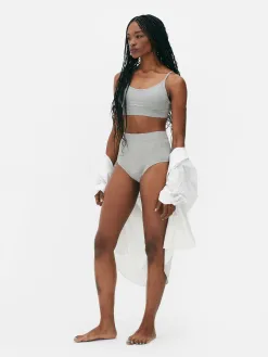 Lot De 3 Culottes Menstruelles Côtelées Taille Haute