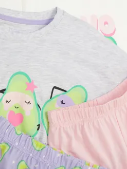 Lot De 2 Pyjamas Graphiques à Motif Avocat