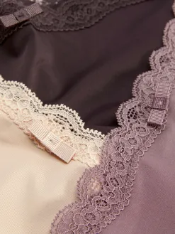 Lot De 3 Shortys Bordés De Dentelle