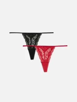Lot De 3 Strings En Dentelle
