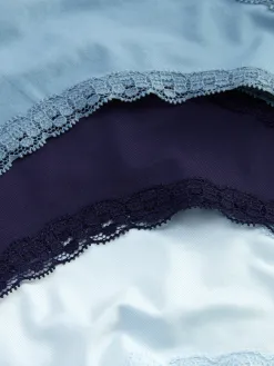 Lot De 3 Strings En Microfibre Et En Dentelle