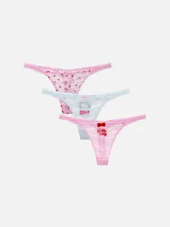 Lot De 3 Strings Hello Kitty