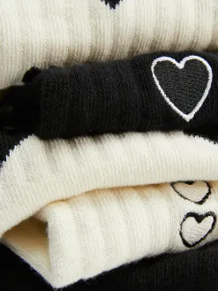 Lot De 5 paires De Chaussettes à Motif Cœur