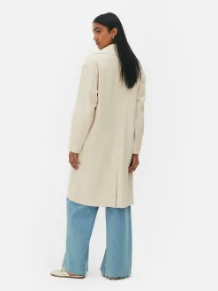 Manteau à Boutonnage Simple