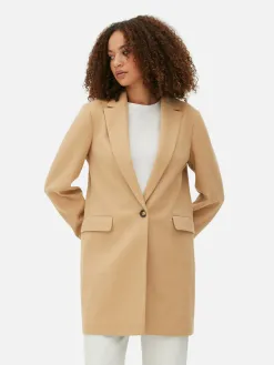 Manteau à Boutonnage Simple Classique