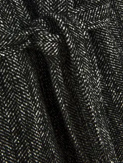 Manteau à Chevrons Avec Ceinture