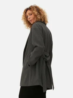 Manteau Cache-cœur à Ceinture