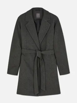 Manteau Cache-cœur à Ceinture