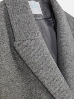 Manteau Croisé En Sergé