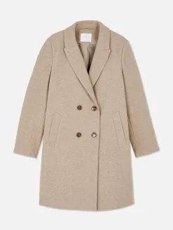 Manteau Croisé En Sergé
