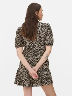 Mini Robe Froncée à Smock