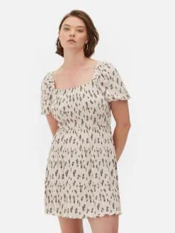 Mini Robe Froncée En Plissé