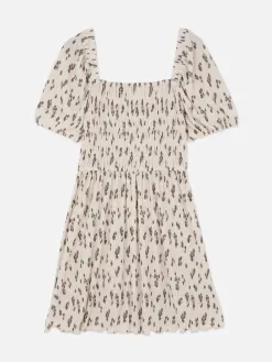 Mini Robe Froncée En Plissé