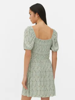 Mini Robe Froncée En Plissé