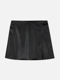 Mini-jupe En Simili Cuir