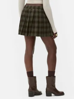 Mini-jupe Plissée à Carreaux Rita Ora