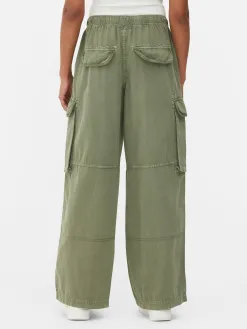 Pantalon Cargo à Nouer à La Taille