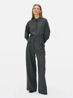 Pantalon Large Moucheté à Coordonner The Edit
