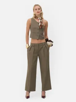 Pantalon Large Plissé Rita Ora