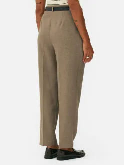 Pantalon Plissé à Ceinture
