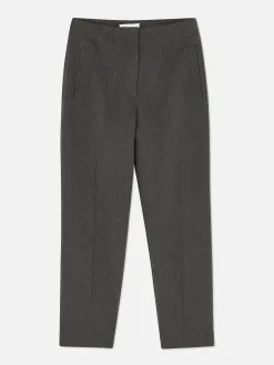 Pantalon Taille Haute à Surpiqûres
