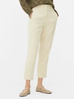 Pantalon Taille Haute Surpiqué