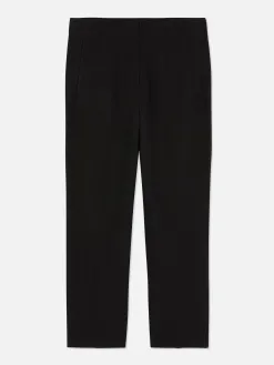 Pantalon Taille Haute Surpiqué