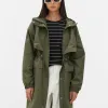Parka Imperméable à Cordon De Serrage