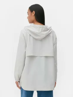 Parka Imperméable Légère à Capuche