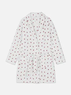 Peignoir Duveteux à Motifs