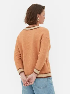 Pull à Col En V Style Vintage Rita Ora
