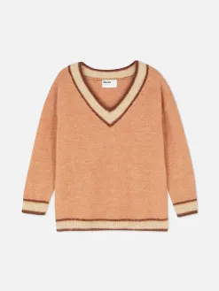 Pull à Col En V Style Vintage Rita Ora