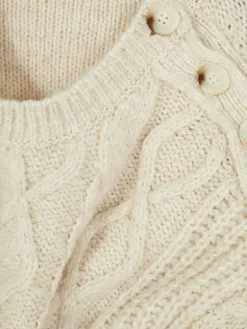 Pull Boutonné En Maille Torsadée Rita Ora