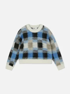 Pull Brossé à Carreaux Rita Ora