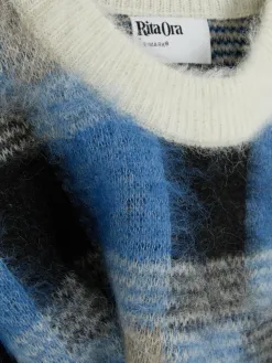 Pull Brossé à Carreaux Rita Ora