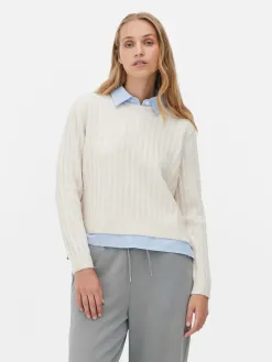 Pull Chemise Deux-en-un