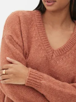 Pull Coupe Regular à Col En V