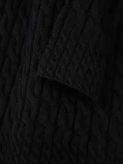 Pull En Maille Torsadée à Col Montant