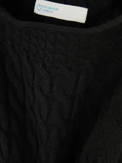 Pull En Maille Torsadée à Col Montant
