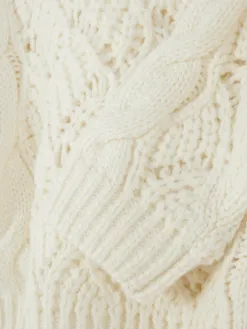 Pull En Maille Torsadée Ajourée Rita Ora