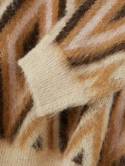 Pull En Tricot à Motif Losange Rita Ora