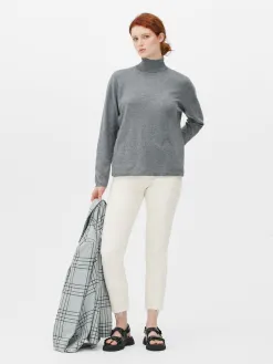 Pull Fine Maille à Col Roulé