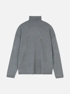 Pull Fine Maille à Col Roulé