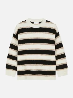 Pull Tricoté Avec Manches à Revers