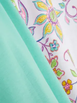 Pyjama à Manches Courtes Et Motif